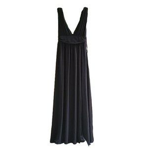 NWT Lulus Lovelulus Black Sleeveless Formal Maxi Dress M